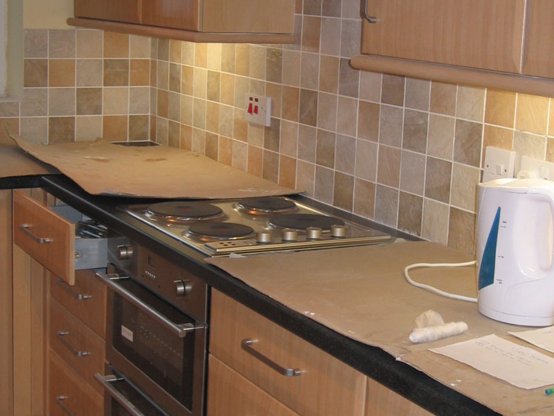 Completed fitted kitchen by Bournemouth kitchen installation team TP Carpentry